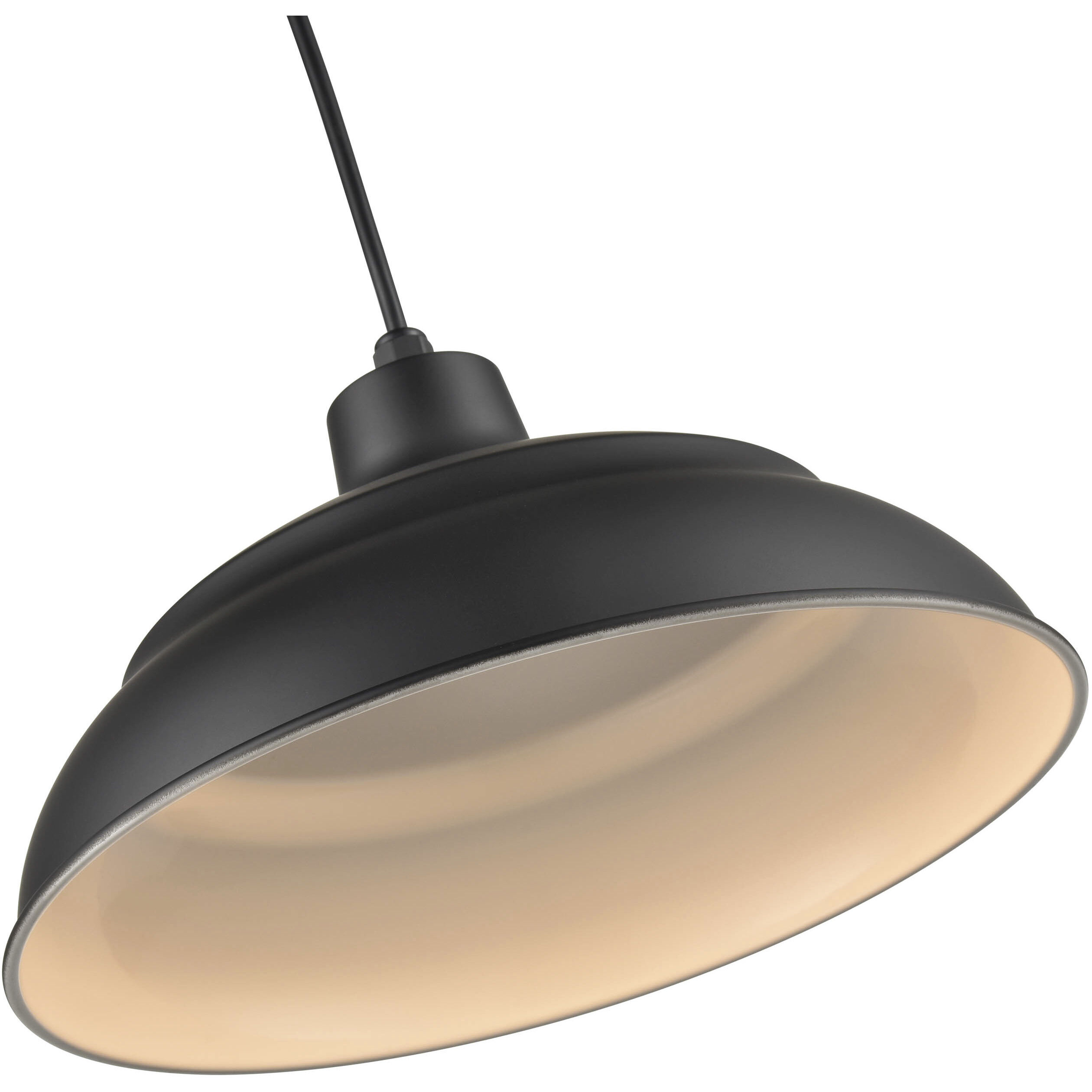 R Series 1 Light 14 inch Satin Black Pendant Ceiling Light